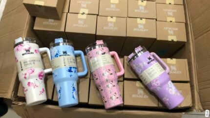 Stanley floral Printed Tumbler with straw lid 40oz