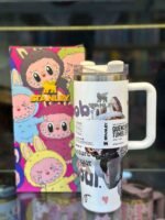 Labubu 40 Oz Stanley Quencher Tumbler H2.0 Dupe with Topper - Image 5