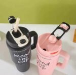 Mood Stainless Steel Tumbler with Straw - Image 4