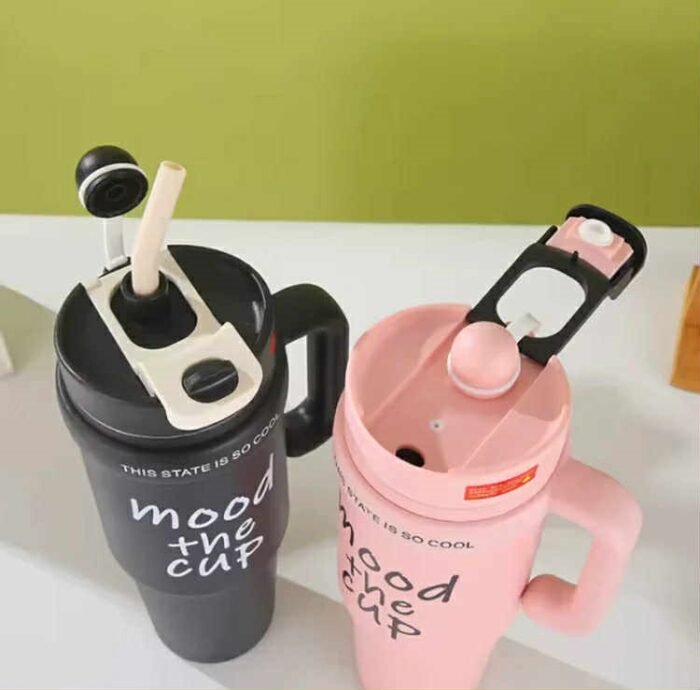 Mood Stainless Steel Tumbler with Straw - Image 4