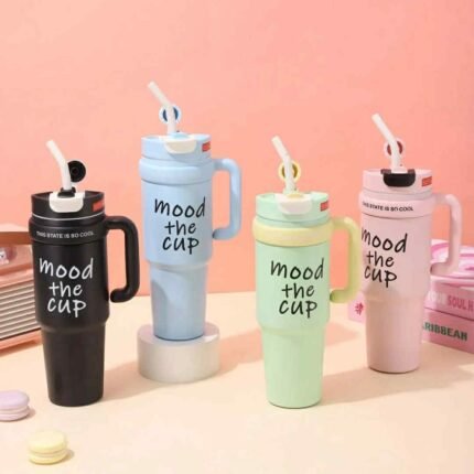 Mood Stainless Steel Tumbler with Straw