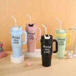 Mood Stainless Steel Tumbler with Straw - Image 2