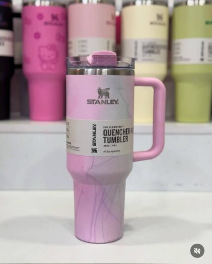 Stanley 40 oz Stainless Steel H2.0 Flowstate Quencher Tumbler Watercolor Tulle