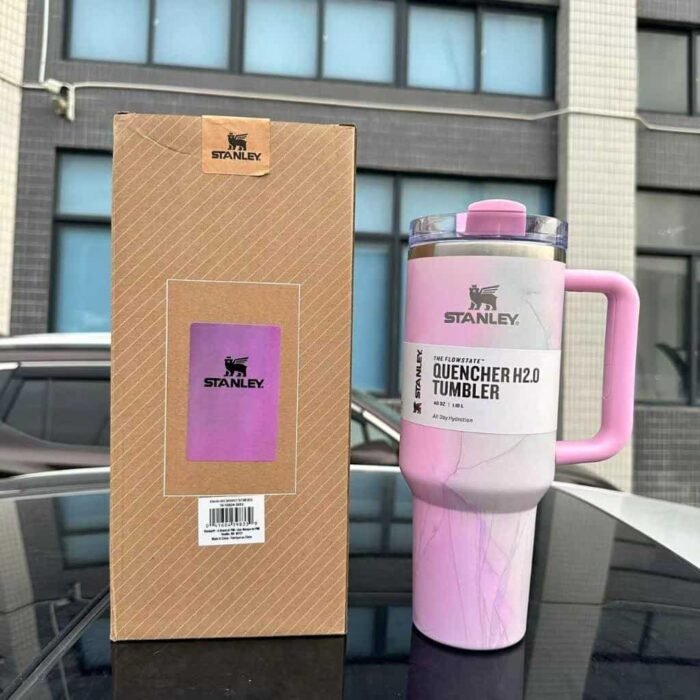 Stanley 40 oz Stainless Steel H2.0 Flowstate Quencher Tumbler Watercolor Tulle - Image 2