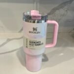 Stanley 40 oz Stainless Steel H2.0 Flowstate Quencher Tumbler Watercolor Tulle - Image 4