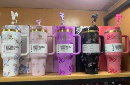 Explore the Stanley x Bow Printed Tumbler with bow topper printed box