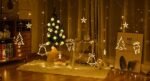 Christmas Reindeer LED Curtain Lights 12 Strings - Image 2