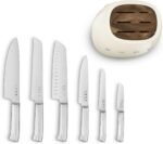 Smeg Stainless Steel Knife Block Set - Image 8