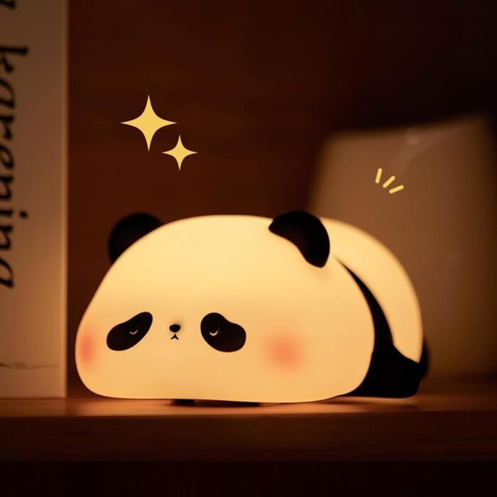 Cute Panda Night Light silicone Soft Lamp - Image 4