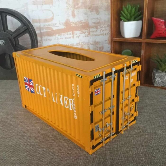 Wrought iron  Shipping Conteiner tissue box - Image 3