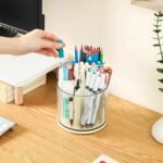 360° Rotating Desk Organizer - 6 Slots Pen and Pencil Holder - Image 4