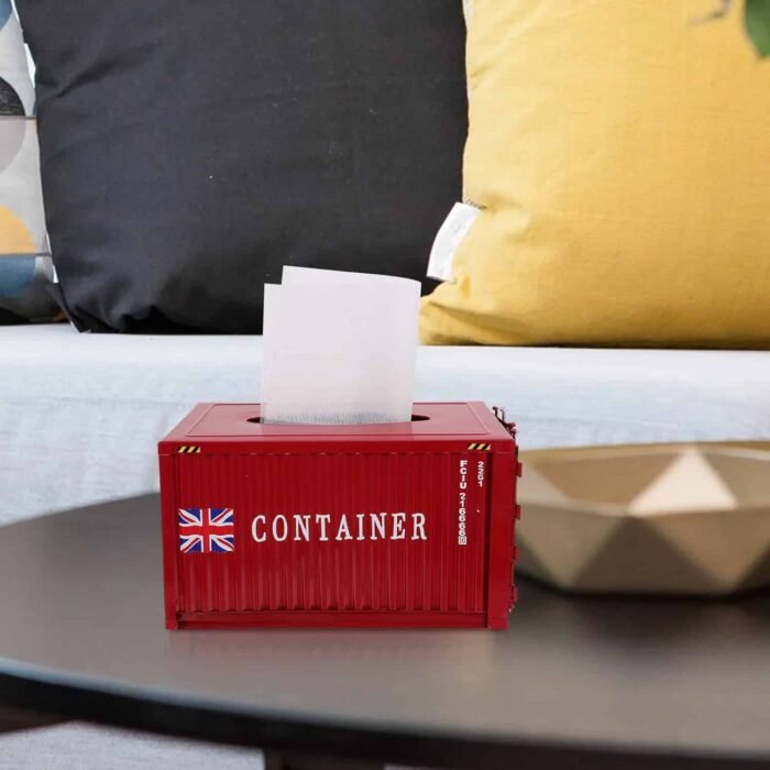 Wrought iron  Shipping Conteiner tissue box - Image 1