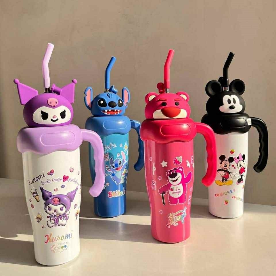 cartoon 2 Cartoon Kids Thermal Stainless Steel Tumblers - Image 1