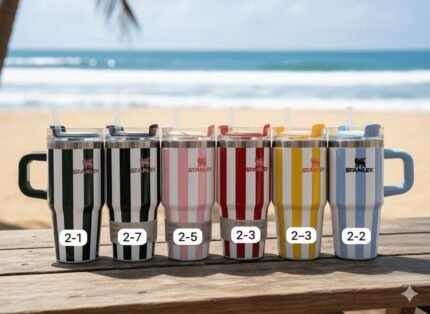 Stanley summer collection Tumbler with Handle and Straw 14oz