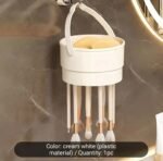 Rotating Makeup Organizer for Vanity Brush Holder - Image 5