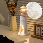 atmosphare Lighthouse Moon Projection Night Light with Remote - Image 5