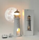 atmosphare Lighthouse Moon Projection Night Light with Remote - Image 7