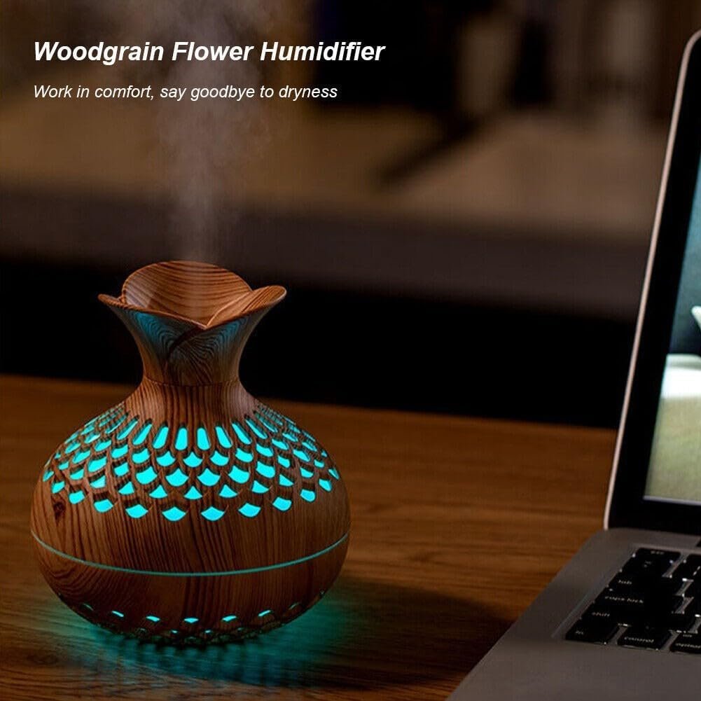 61TO8M+SFgL._AC_SL1001_ Wood Grain mini USB Essential Oil Diffuser - Image 1