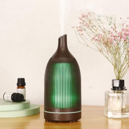 200Ml Wood Grain Essential Oil Diffuser