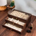 Luxury 3-Layer Wooden Jewelry Organizer