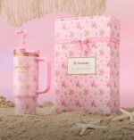 STANLEY X LOVESHACKFANCY QUENCHER IBIZA SUNSET 40Oz with Gift box - Image 2