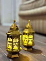 Ramadan Eid festive Golden Mini hanging Lantern - Image 2