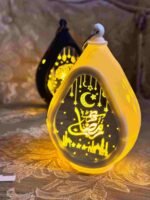 Ramadan hanging Led Pvc glass mirror Lantern Each - Image 2