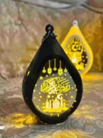 Ramadan hanging Led Pvc glass mirror Lantern Each - Image 4