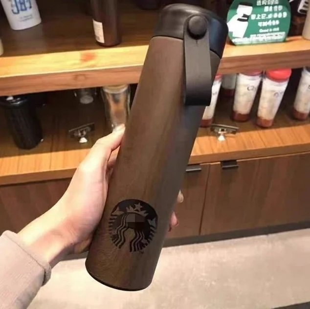 starb 1 Starbucks 304 Stainless Steel Insulated Travel Mug with Carrying Rope - Image 1