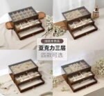 Luxury 3-Layer Wooden Jewelry Organizer - Image 3