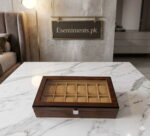 Luxury Wooden Watch Organizer – Premium Walnut Finish - Image 3