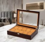 Luxury Wooden Watch Organizer – Premium Walnut Finish - Image 5