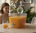 Acrylic Cooler with 4 Glass Set – Premium Drinkware for Home & Parties