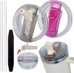 Replacement Lid for Stanley 40oz/30oz Tumbler – Leak-Proof Flip Straw Lid - Image 3
