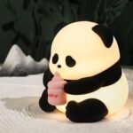Cute Panda silicone Night Light chargeable lamp - Image 3