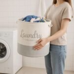 Multi-Functional Foldable Fabric Laundry Basket – 45L Home Organizer - Image 4