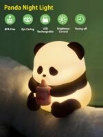 Cute Panda silicone Night Light chargeable lamp - Image 5