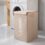 Premium Foldable Linen Laundry Hamper with Lid – Large Capacity Home Organizer - Image 4