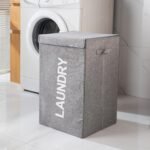 Premium Foldable Linen Laundry Hamper with Lid – Large Capacity Home Organizer - Image 5
