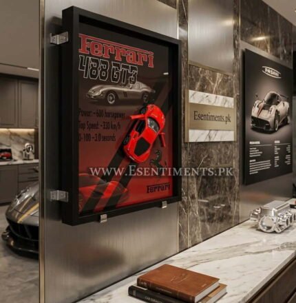 Premium Sport Cars die-cast Model Box Wall Art – Luxury Automotive Decor