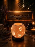 Floral Cut-Out Ceramic Electric Aroma Diffuser & Wax Melter Lamp oil burner - Image 5