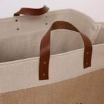 Deluxe Canvas Laundry Basket Set – Foldable Storage with Leather Handles - Image 6