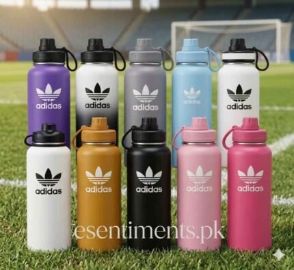 Adidas-Inspired 1000ml Vacuum Insulated Sports Bottle – Fuel Your Performance