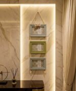 Nordic Pastel 3-Tier Hanging Photo Frame – A Rustic Touch for Your Memories