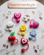 Premium Silicone Straw Topper Set (Pack of 4) - Image 2