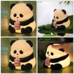 Cute Panda silicone Night Light chargeable lamp
