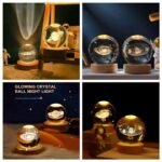 3D Galaxy Crystal Ball Night Light lamp - Image 3