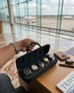 5-Slot Hard Shell Watch Travel Case Organizer - Image 4