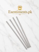 Premium Stainless Steel Straws Pack of 4 – Eco-Friendly & Reusable