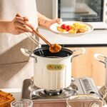 Premium 3L Deep Frying Pot with Stainless Steel Basket & Glass Lid – Multifunctional Non-Stick Cookware - Image 6